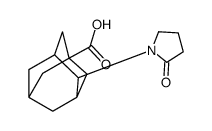 4-(2-oxopyrrolidin-1-yl)adamantane-1-carboxylic acid结构式