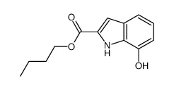 butyl 7-hydroxy-1H-indole-2-carboxylate结构式