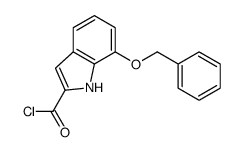 7-phenylmethoxy-1H-indole-2-carbonyl chloride结构式