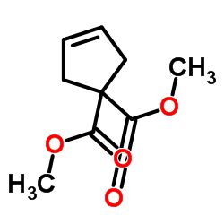 3-环戊烯-1,1-二甲酸二甲酯结构式