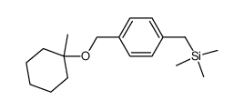 trimethyl(4-{[(1-methylcyclohexyl)oxy]methyl}benzyl)silane结构式