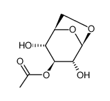 1,6-anhydro-3-O-acetyl-β-D-glucopyranose结构式