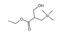ethyl 2-(hydroxymethyl)-3-(trimethylsilyl)propionate结构式
