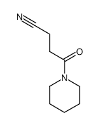 N-(3-cyano-1-oxo)propyl piperidine结构式