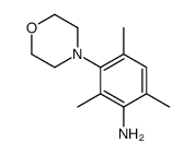 2,4,6-trimethyl-3-morpholin-4-ylaniline结构式