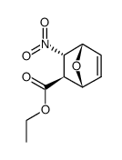 ethyl (1SR,2RS,3RS,4RS)-3-nitro-7-oxabicyclo[2.2.1]hept-5-ene-2-carboxylate结构式