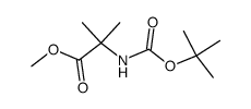 N-(tert-butoxycarbonyl)-±-Methylalanine Methyl ester结构式