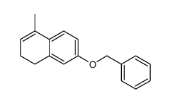 4-methyl-7-phenylmethoxy-1,2-dihydronaphthalene结构式