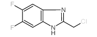 2-Chloromethyl-5,6-difluoro-1H-benzoimidazole结构式