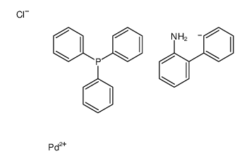 Chloro(triphenylphosphine) [2-(2′-amino-1,1′-biphenyl)]palladium(II)结构式