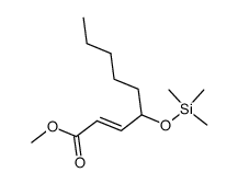 methyl 4-trimethylsilyloxy-2-nonenoate结构式