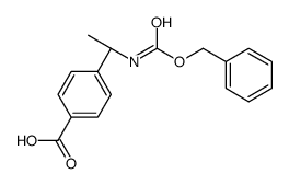 4-[(1S)-1-[[(Benzyloxy)carbonyl]amino]ethyl]benzoic acid结构式
