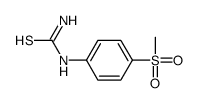 1-(4-methylsulphonylphenyl)thiourea结构式