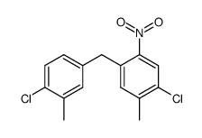 4,4'-dichloro-5,3'-dimethyl-2-nitrodiphenylmethane结构式