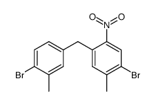 4,4'-dibromo-5,3'-dimethyl-2-nitrodiphenylmethane结构式