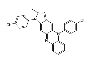 1,5-bis(4-chlorophenyl)-2,2-dimethylimidazo[4,5-b]phenazine结构式