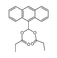 9-(dipropionyloxymethyl)anthracene结构式