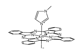 CH3Co(III)(phthalocyanine(2-))(N-methylimidazole)结构式