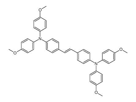 4-[2-[4-(4-methoxy-N-(4-methoxyphenyl)anilino)phenyl]ethenyl]-N,N-bis(4-methoxyphenyl)aniline结构式