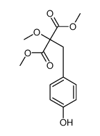 2-(4-羟基苄基)-2-甲氧基丙二酸二甲酯结构式