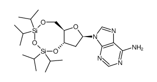 2'-Deoxy-3',5'-O-(1,1,3,3-tetraisopropyldisiloxane-1,3-diyl)adenosine结构式