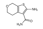 2-Amino-4,7-dihydro-5H-thieno[2,3-c]pyran-3-carboxylic acid amide结构式