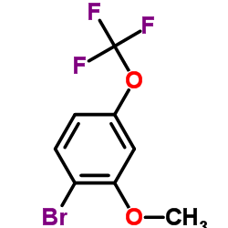 1-溴-2-甲氧基-4-(三氟甲氧基)苯结构式