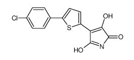 3-[5-(4-chlorophenyl)thiophen-2-yl]-4-hydroxypyrrole-2,5-dione结构式
