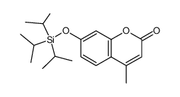 7-triisopropylsilyloxy-4-methylcoumarin结构式