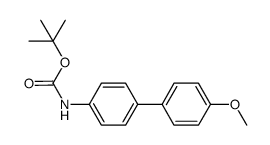 tert-butyl 4'-methoxy-4-biphenylcarbamate结构式