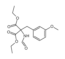 formylamino-(3-methoxy-benzyl)-malonic acid diethyl ester结构式