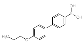 4-(4’-丙氧基苯基)苯基硼酸结构式