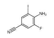 4-氨基-3-氟-5-碘苯甲腈结构式