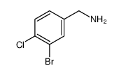 (3-溴-4-氯苯基)甲胺结构式