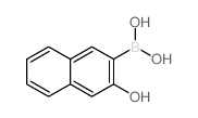 (3-Hydroxynaphthalen-2-yl)boronic acid结构式