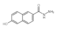 6-HYDROXY-2-NAPHTHOIC HYDRAZIDE结构式