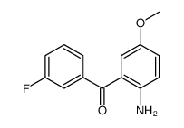 (2-amino-5-methoxyphenyl)-(3-fluorophenyl)methanone结构式