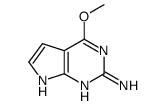 4-甲氧基-1H-吡咯并[2,3-d]嘧啶-2-胺结构式
