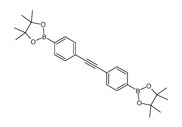 二苯乙炔-4,4'-二硼酸双(频哪醇)酯结构式