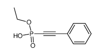 ethyl hydrogen phenylethynylphosphonate结构式