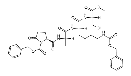 Z-Pyr-Ala-Lys(Z)-Ser-OMe结构式