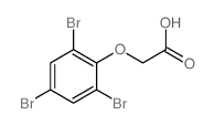 Acetic acid,2-(2,4,6-tribromophenoxy)-结构式