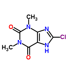 8-氯茶碱结构式
