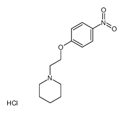 1-(2-(4-nitrophenoxy)ethyl)piperidine hydrochloride结构式