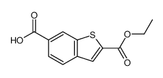 2-ethoxycarbonyl-1-benzothiophene-6-carboxylic acid结构式