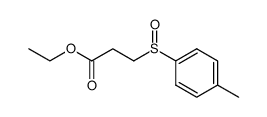 3-[(4-methylphenyl)sulfinyl]propanoic acid ethyl ester结构式