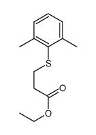 Propanoic acid, 3-[(2,6-dimethylphenyl)thio]-, ethyl ester结构式