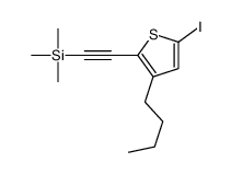 2-(3-butyl-5-iodothiophen-2-yl)ethynyl-trimethylsilane结构式