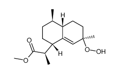 5α-hydroperoxy-amorph-5-en-12-oic acid methyl ester结构式
