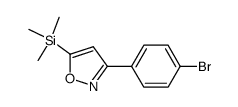 3-(4-bromophenyl)-5-(trimethylsilyl)isoxazole结构式